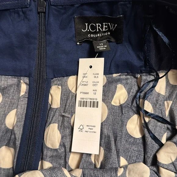 J.Crew Collection strapless bow-back maxi dress in polka dot CK987 - Picture 5 of 12